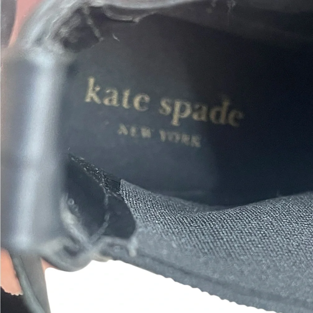 Kate Spade New York Solatice Rain‎ Boots Black Pull On Chelsea Style Size 6 NEW